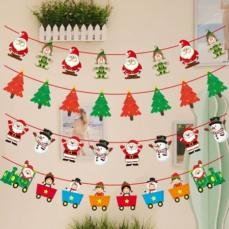 Christmas Wall Hanging Drop Ornaments Christmas Banner Christmas