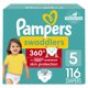 thumbnail image 1 of Pañales Pampers Swaddlers 360, talla 5, 116 unidades, un mes, 1 of 7
