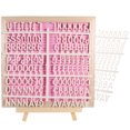 thumbnail image 1 of 1 Set of Felt Letter Board with Letters Wood Frame Letter Board for Baby Shower Wedding, 1 of 6