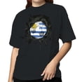 thumbnail image 2 of Uruguay Soccer Breakout Women's Black T-shirt, 2 of 3