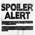 thumbnail image 2 of Spoiler Alert Movies TV Books Ending Plus Size Crewneck Graphic Tee Shirt Brisco Brands 2X, 2 of 5