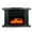 Black, variant on Gaiseeis Black 1000W Electric 3 Speed Fast Heating Fireplace Heater