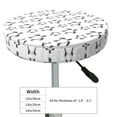thumbnail image 4 of KLL Hand Drawn Turtle Round Bar Chair Cushion Cover ,Bar Stool Protector with Elastic, Soft Washable, 4 of 6