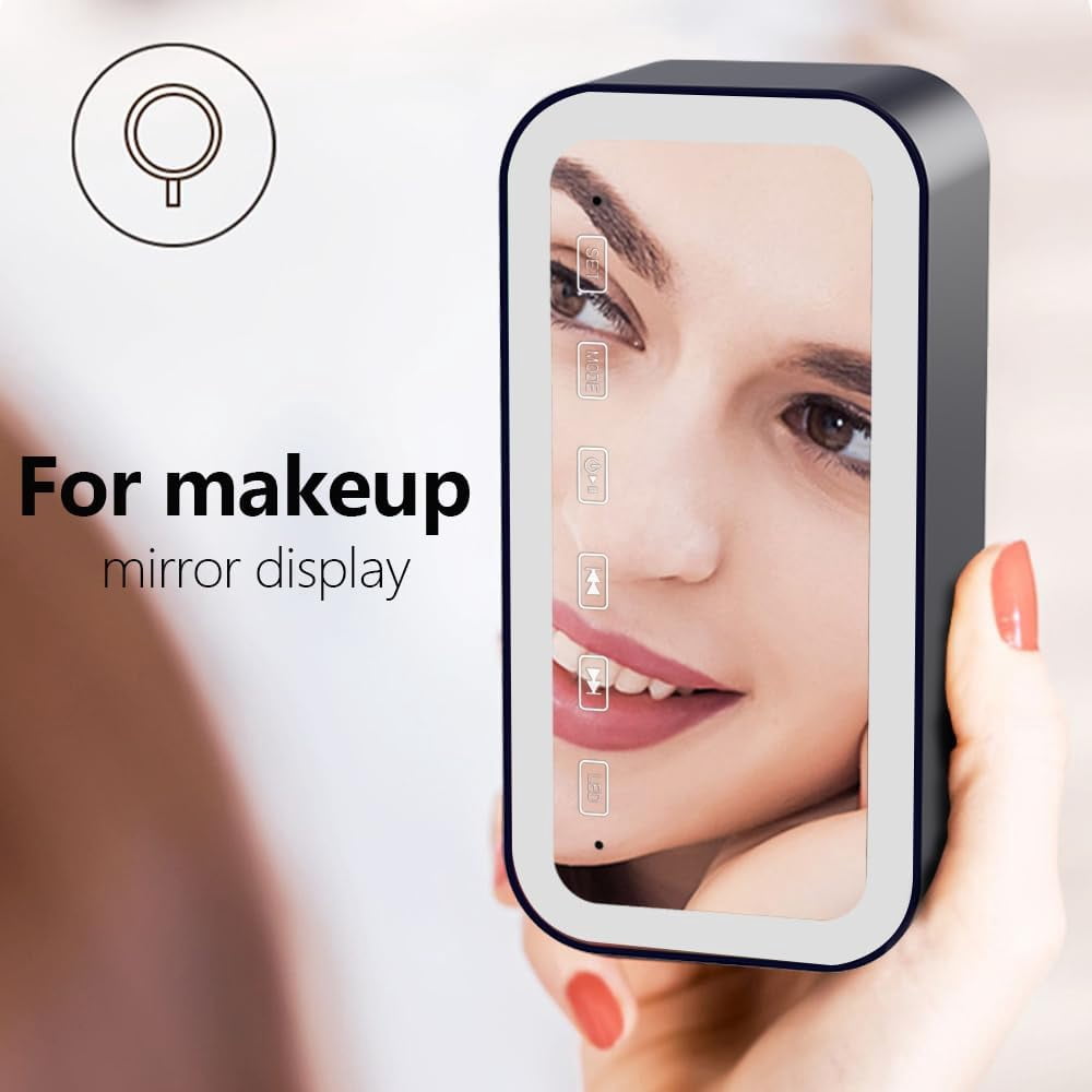 Alarm Clock with Bluetooth Speaker for Heavy Sleepers, Radio Digital Clock for Bedroom, Colorful LED Lights, USB Charger, LED Display Digital Alarm Clock for Christmas Teens Girls Boys (Black)