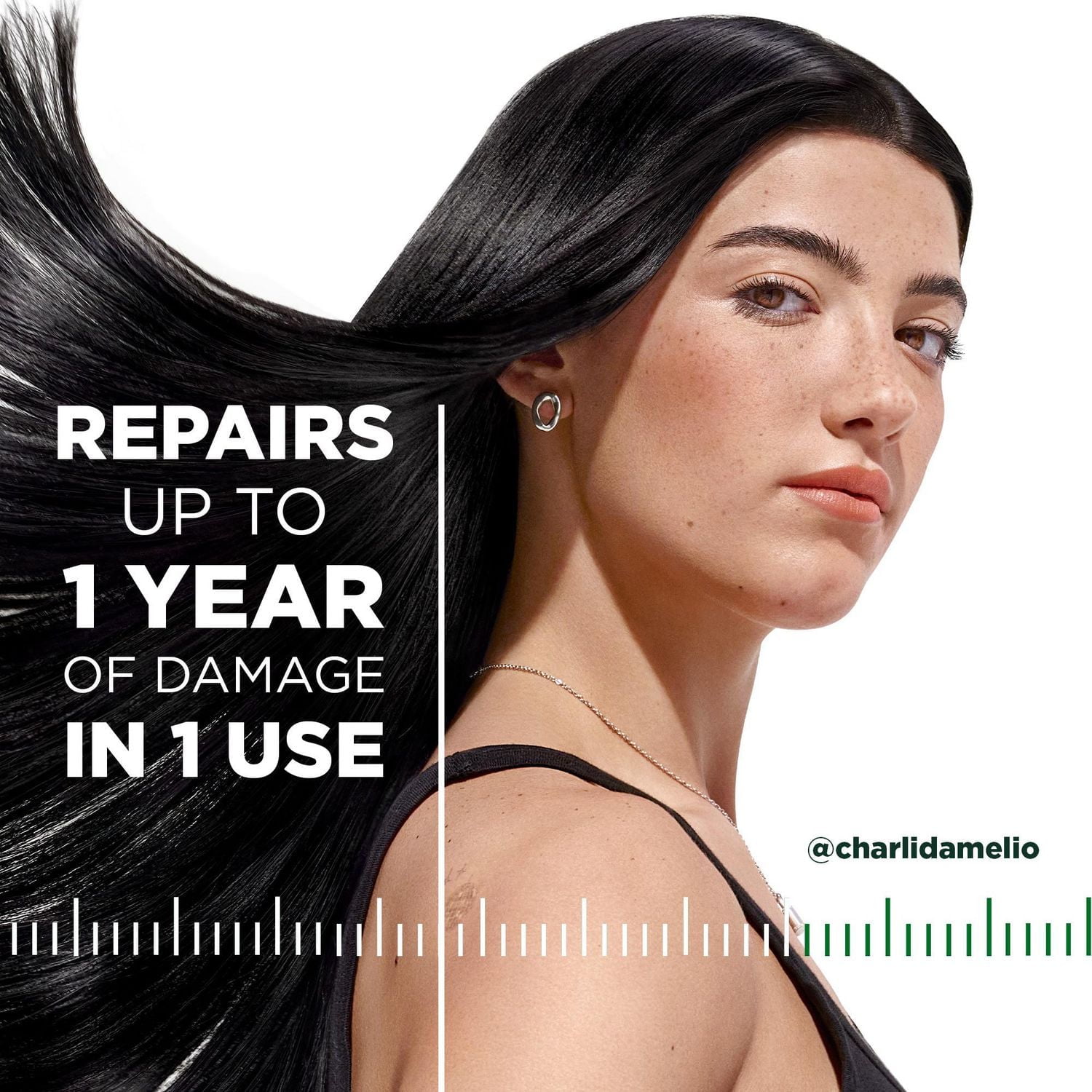 Garnier Fructis Hair Filler + Vitamin C Strength Repair Sulfate-Free Serum, for Weak Damaged Hair, up to 4X Less Breakage & 79% More Strength, 300ml, Fill weak hair with strength