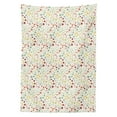 thumbnail image 3 of Ambesonne Abstract Tablecloth Rectangular Table Cover, Dot Swirls Retro Look, 60"x90", Multicolor, 3 of 4