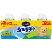 Renuzit Snuggle Adjustable Gel Air Freshener Cones, SuperFresh Original Scent, Odor Elimination, 3 Cones