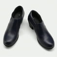 thumbnail image 2 of Pennysue Women's Ankle Boots Navy Low Chunky Stacked Heel booties 11M, 2 of 7