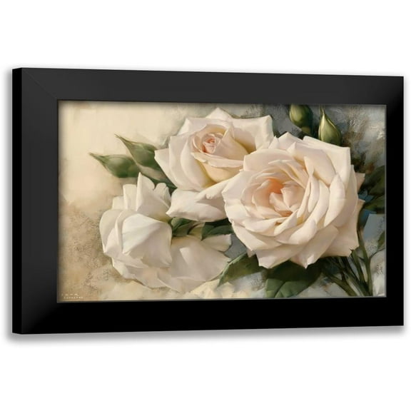 Levashov, Igor 14x11 Black Modern Framed Museum Art Print Titled - La Roseraie II