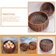 thumbnail image 3 of CRAFTHROU Caja De Almacenamiento De Plástico Imitación Ratán Para Uso En Cocina Y Oficina, 3 of 5