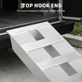 thumbnail image 3 of BeesClover Aluminum Ramps, 6000 Lbs, Heavy-Duty Ramps with Top Hook Attaching End, Universal Loading Ramp for Motorcycle, Tractor, ATV/UTV, Trucks, Lawn Mower, 60" L x 14" W x 6" H, 2Pcs, 3 of 5