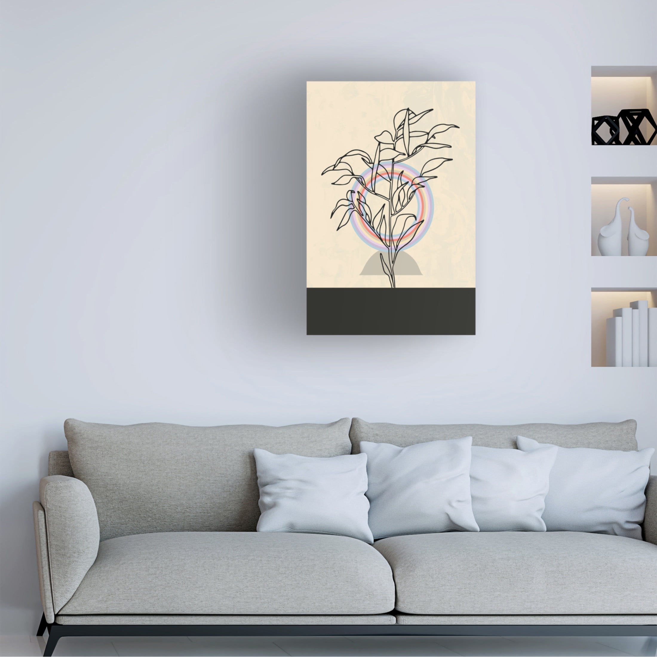 Trademark Fine Art NKTN Abstract Flower 2 Canvas Wall Art