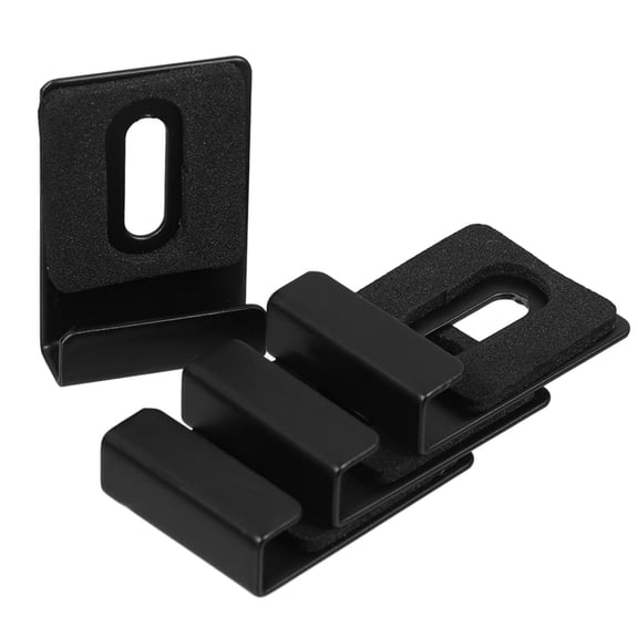 STOBOK Stainless Steel Mirror Mounting System 4pcs Wall Display Hook Grip