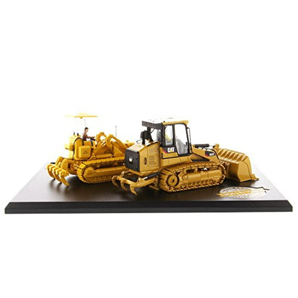 CAT Caterpillar 977D Traxcavator (Circa 1955-1960) y CAT Caterpillar 963K Track Loader (Actual) con operadores Evolution Series 1/50 Modelos Diecast de Diecast Masters Diecast Masters 85559
