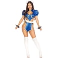 thumbnail image 4 of Leg Avenue Costume de Combat Chun Li pour Femmes 4 Pcs avec Housses de Chignon, Petit, 4 of 4