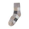 thumbnail image 2 of Riecok Mens Crew Socks Lightweight Cushioned Socks Mid Calf Stretched Breathable Winter Warm Knit Socks for Travel Hiking and Running, 2 of 3