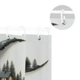 thumbnail image 5 of Yayeee Shower Curtain with Hooks 72"x72" Waterproof Fabric Bathroom Hanging Decor, Moon House, 5 of 5