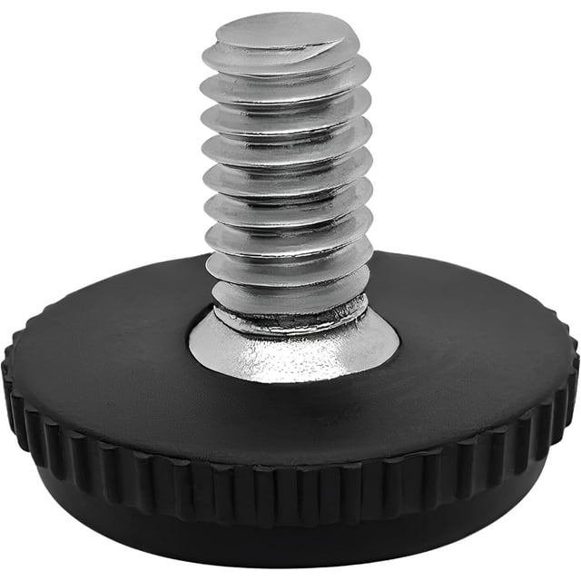HSHDLDF Niveleurs de Meubles Réglables en Acier Inoxydable 5/16-18 et Pieds de Nivellement Vissés Filetés pour Pattes de Table et de Chaise, Lot de 16