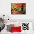 thumbnail image 5 of Sadudu Gallery Autumn Leaves Wall Art, Colorful Foliage Artwork, Beautiful Fall Forest Scene, Premium Gallery Wrapped Canvas Décor, Ready to ang, 8 in x 12 in W, Print 16x12in, 5 of 6