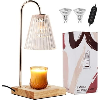 ALLJOY Candle Warmer Lamp, Electric Candle Lamp Warmer, Fragrance Wax  Warmer, Home Decor Dimmable Wax Melt Warmer for Scented Wax with 2 Bulbs,  Jar