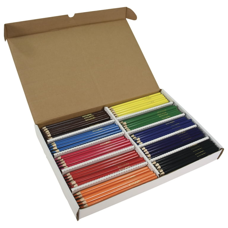 School Smart Colored Pencil Classroom Pack, Assorted Colors, Set