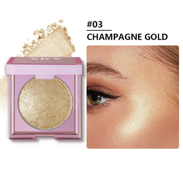 Highlighter Makeup Glitter Shimmered Powder Brighten Eyeshadow