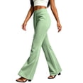 thumbnail image 6 of Sentuca Womens Yoga Sweatpants Soft Drawstring Bootcut Pants High Waisted Fashion Workout Trousers Green XXL, 6 of 8