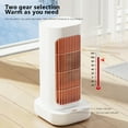 thumbnail image 5 of Nkmbld Mini Heater for Office Desk, Portable Desktop Ceramic Heater Fan for Bedroom with Adjustable Thermostat and Overheat Protection, White, 5 of 8
