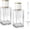 White Cap, variant on 2Pack 30ml/1 Oz Glass Perfume Bottle Atomizer,Empty