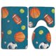 thumbnail image 1 of ABPHQTO ¡Jugar a la pelota! Juego de alfombras de baño de 3 piezas Alfombra de baño Alfombra de contorno y tapa de inodoro ABPHQTO Cont-CHAPPLE-10705, 1 of 2