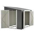 thumbnail image 6 of Mulinsonfly 8x6 ft Outdoor Storage Shed with Lockable Doors, Adjustable Side Door, Aluminum Frame & Weatherproof Design for Garden, Backyard & Patio Storage, 6 of 8