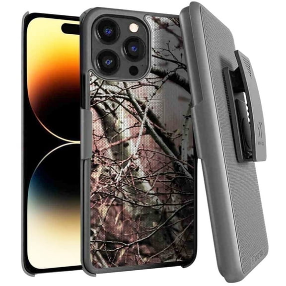 Rome Tech Apple iPhone 14 Pro Shell Holster Combo Case - Camo Tree
