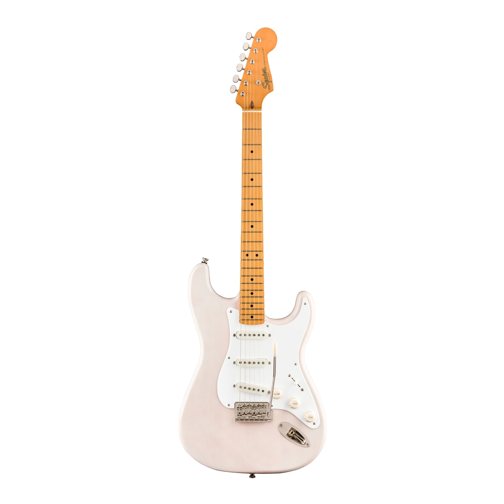 Open Box Squier Classic Vibe '50s Stratocaster 25.5 in Electric Guitar, White Blonde with Tremolo Bridge