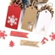thumbnail image 2 of Etiquetas de papel de la serie de Navidad, 50 piezas, Feliz Navidad, manualidades, etiquetas colgantes, suministros para envolver regalos, accesorios para regalos de navidad, 2 of 4