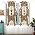 thumbnail image 2 of Head Of Cute Bear Black Out Curtains Aesthetic for Bedroom Living Room Sliding Glass Doors Kitchen Windows 2 panels set, 2 of 5
