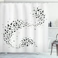 thumbnail image 1 of Ambesonne Black Crow Shower Curtain, Flock of Flying Birds, 69"Wx84"L, Charcoal Grey Pale Blue, 1 of 3