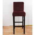 thumbnail image 2 of Dowbom Velvet Bar Stool Cover, Stretch Pub Counter Chair Slipcover Washable Chair Covers Protector, 2 of 8
