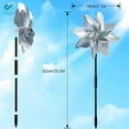 Deago 5 Pack Bird Blinder Repellent PinWheels Sparkly Holographic Pin
