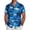 Dark Blue, variant on Mens Button Down Short Sleeve Shirt Summer Hawaiian Floral Print Graphic Casual Loose Beach Shirts Dark Blue XXXL