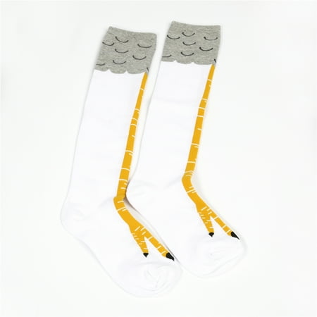 

Women Funny Socks Chicken Foot Print Warm Thigh High Over/Knee Length Socks Wild fashion Cute Casual Stocking for Valentine s Day