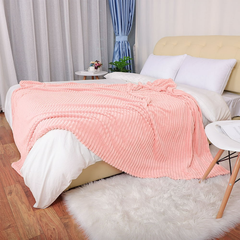 Soft Microplush Velvet Blanket Luxurious Fuzzy Fleece Throw All