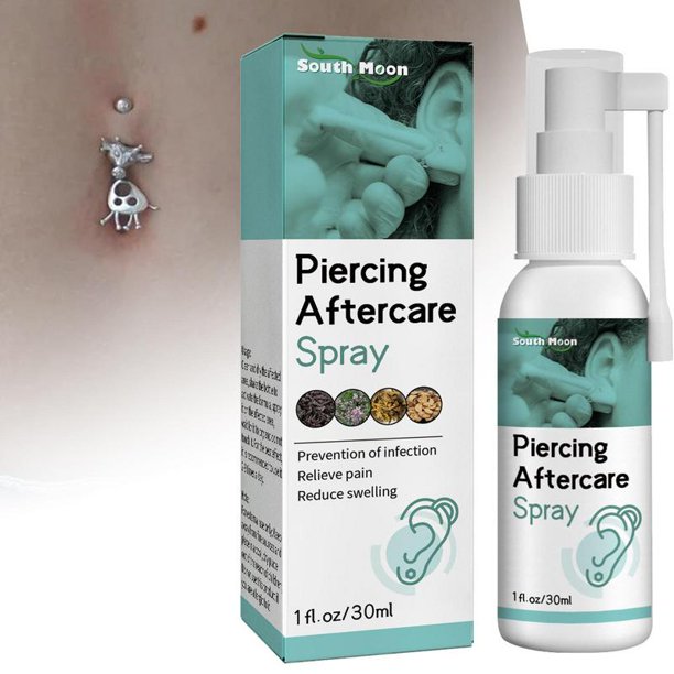 Spray para el cuidado posterior de las perforaciones Solución eficaz para limpiar los aretes Suministros de limpieza para limpiar y aliviar la hinchazón y la piel irritada