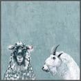 thumbnail image 2 of Black and White in Blue Floater Framed Painting Print on Canvas, 2 of 6