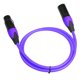 thumbnail image 2 of Cable de audio XLR de 3 pines macho a hembra para micrófono, piezas de consola de sonido Púrpura 1.8m, 2 of 9