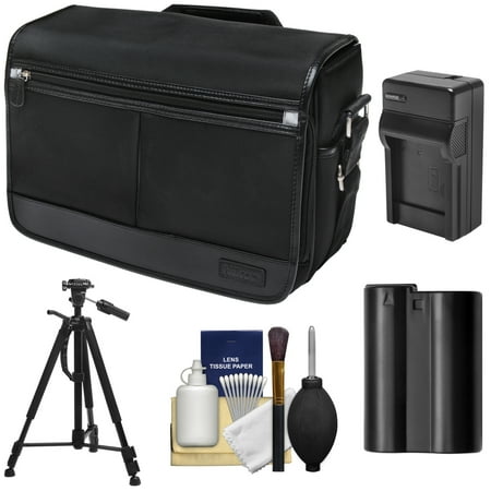 Nikon DSLR Camera/Tablet Messenger Shoulder Bag with EN-EL15 Battery & Charger + Tripod + Kit for D7200, D7100, D610, D800, D810 Nikon DSLR Camera/Tablet Messenger Shoulder Bag with EN-EL15 Battery & Charger + Tripod + Kit for D7200, D7100, D610, D800, D810