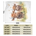 thumbnail image 4 of XMXY Fleece Throw Blanket for Couch, Cute Cartoon Yak Buffalo Lightweight Plush Fuzzy Cozy Soft Bed Blankets and Throws for Sofa, 50"x40" inches, 4 of 8