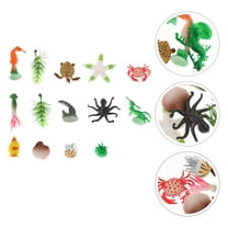 FOLOYORI Mini Sea Animal Figurines 14Pcs Realistic Appearance Plastic Marine Life Models for Children Toys