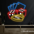 thumbnail image 3 of Glowneon Poker Dice Casino Neon Sign, Jackpot Casino Room Led Sign, 3 of 4