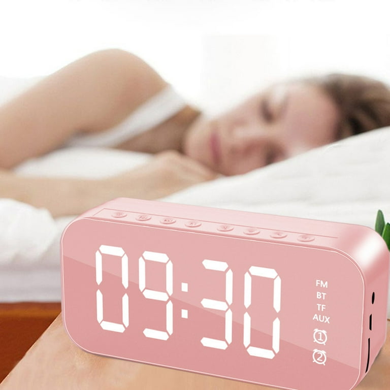 Loud Alarm Clock For Heavy Sleepers Adults, Teenagers, Teens, Kids, Digital Alarm  Clock Sleep Aid, Dual Alarms, Snooze, Ideal For Gift - Pink 