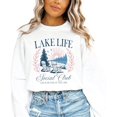 thumbnail image 5 of Lake Life Social Club Sweatshirt for Women & Kids Cozy Lake House Crewneck Pullover White Sweatshirt Adult X-Large, 5 of 7